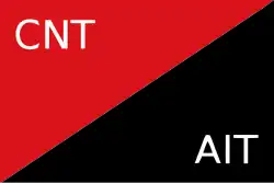 Flag of the Confederación Nacional del Trabajo (Spain)