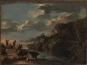 Bandits on a Rocky Coast (c. 1655), oil on canvas, 74.9 x 100 cm., Metropolitan Museum of Art