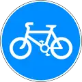 Route for pedal cycles only