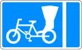 Route for cycles rickshaws