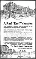 Battle Creek Sanitarium ad, Golfers Magazine March 1916