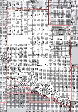 Beaumont-Wilshire Neighborhood Boundary