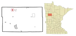 Location of Ogema, Minnesota