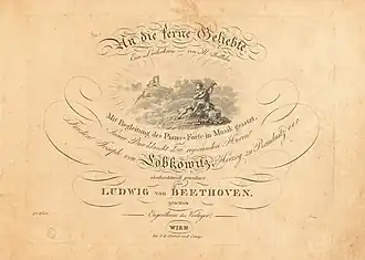 Title page of the first edition (1816), Bonn, Beethoven-Haus