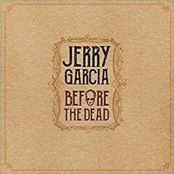 "Jerry Garcia: Before the Dead", with a skull for the letter "O"