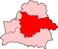 Location of the Archdiocese of Minsk–Mohilev in Belarus