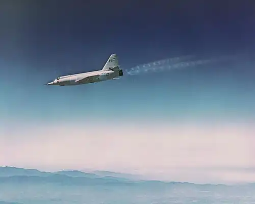 The X-2 (46-674) in-flight.