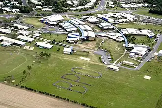 Bentley Park College campus oval in 2007