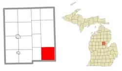 Location within Gladwin County