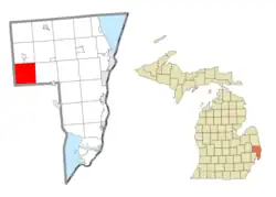 Location within St. Clair County