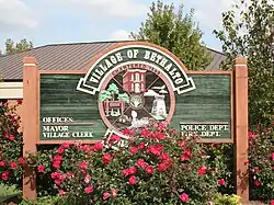 Sign outside village hall