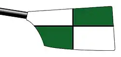 Image showing the rowing club's blade colours