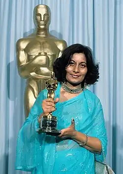Bhanu Athaiya at the 55th Academy Awards in 1983