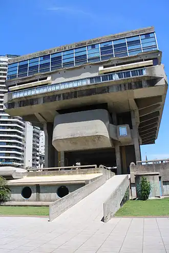 Brutalist in the Argentine National Library, Buenos Aires