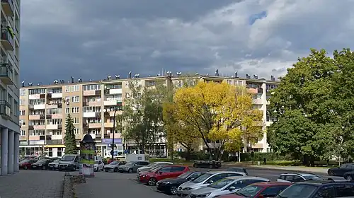 "Szwedzki" block of flats, Nowa Huta, 1957