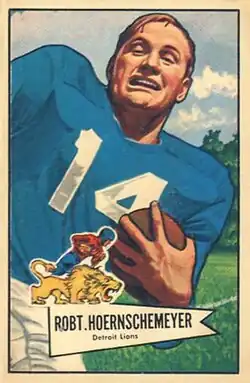 Robert Hoernschemeyer on a 1952 Bowman trading card.