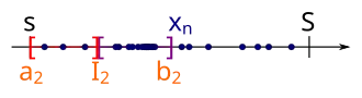 Then we split '"`UNIQ--postMath-00000046-QINU`"' again at the mid into two equally sized subintervals.