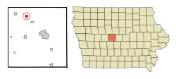 Location of Pilot Mound, Iowa