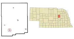 Location of Cedar Rapids, Nebraska