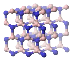 Wurtzite form (w-BN) wurtzite structure analogous to lonsdaleite
