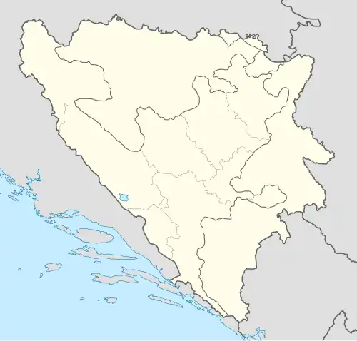Location map of Bosnia and Herzegovina