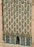 Another variation on the sebka motif on the minaret of the Bou Inania Madrasa in Fes, Morocco