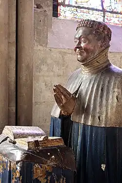 Head of Jean de Berry in the Chapel of Notre Dame La Blanche (1403)