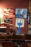 Beer and water taps in Brasserie de la Senne