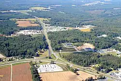 Brays Fork looking west down Route 360 to Richmond