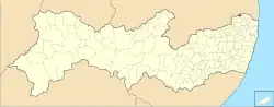 Location of Camutanga in Pernambuco