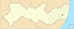 Location of Cortês in Pernambuco