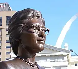 Bronze Sculpture of Frankie Muse Freeman