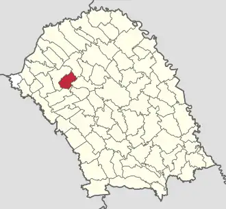 Location in Botoșani County