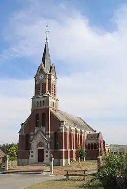The church in Buire-Courcelles