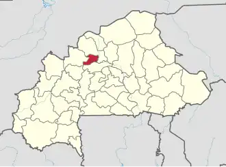 Location in Burkina Faso