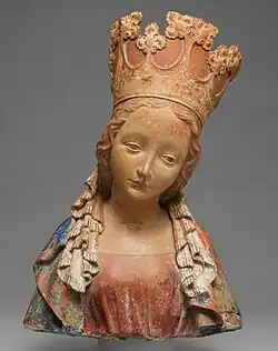Gothic – Bust of the Virgin, c. 1390–1395, terracotta with paint, Metropolitan Museum of Art, New York City