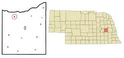 Location of Bellwood, Nebraska