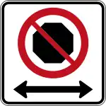 No stopping