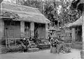 A scene within a Balinese walled residential compound belonged to a common man.