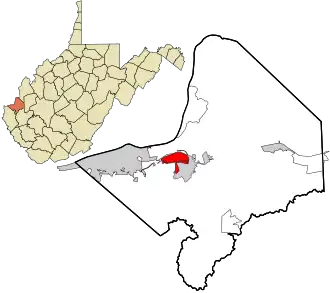Location in Cabell County, West Virginia