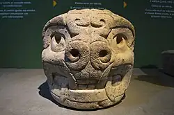 Clava head in the Chavin National Museum.