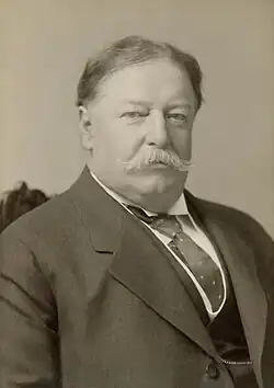 Cabinet card of William Howard Taft by Pach Brothers - Cropped to image