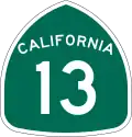 State Route 13 marker