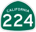 State Route 224 marker