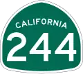 State Route 244 marker