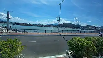 Cam Ranh beach view from street