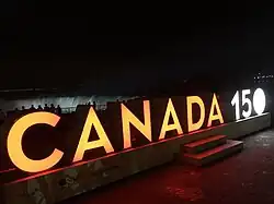 Canada1500 (Mesmerize) in use for its original purpose on the Canada 150 wordmark