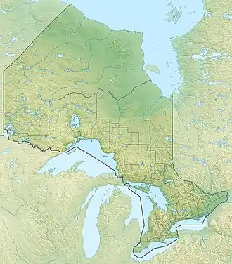 Central Canada is located in Ontario
