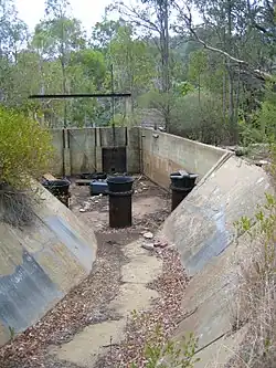 The Channel enters a pipe near Contour road, Roleystone