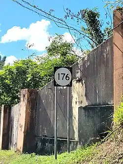 Southbound sign in Carraízo, Trujillo Alto
